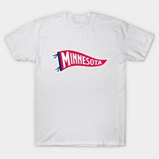 Minnesota Pennant - White T-Shirt